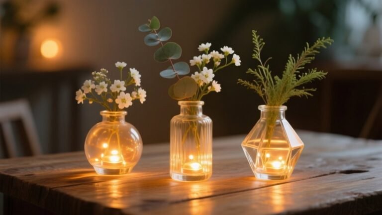 cozy mini vase lighting
